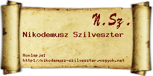 Nikodemusz Szilveszter névjegykártya